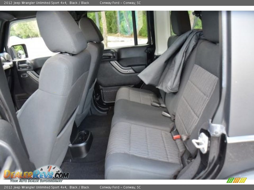 2012 Jeep Wrangler Unlimited Sport 4x4 Black / Black Photo #13