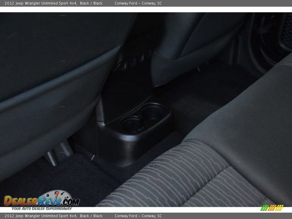 2012 Jeep Wrangler Unlimited Sport 4x4 Black / Black Photo #14