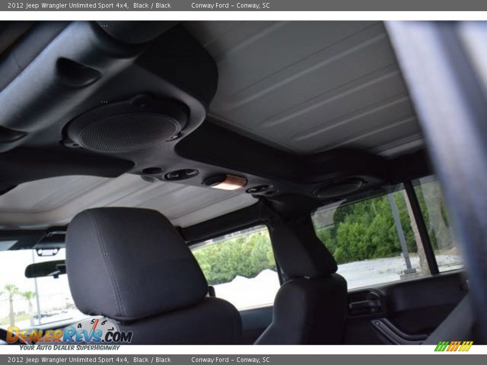 2012 Jeep Wrangler Unlimited Sport 4x4 Black / Black Photo #15