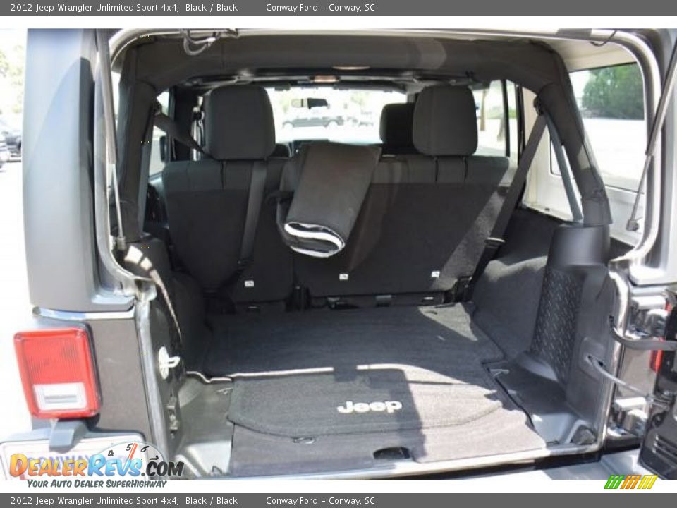 2012 Jeep Wrangler Unlimited Sport 4x4 Black / Black Photo #17