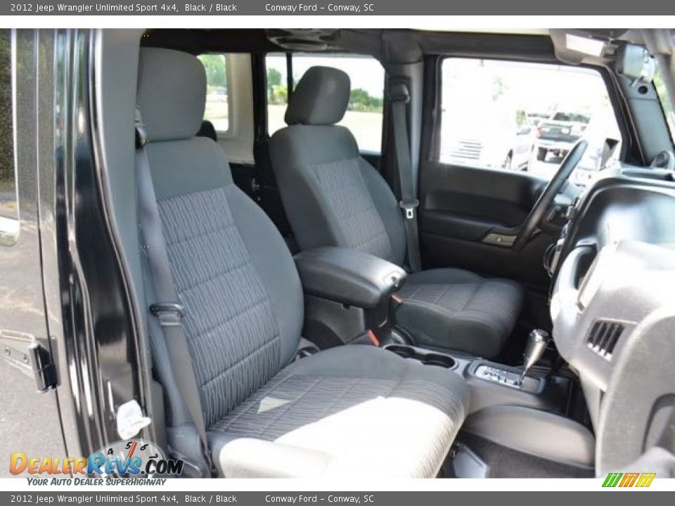 2012 Jeep Wrangler Unlimited Sport 4x4 Black / Black Photo #19