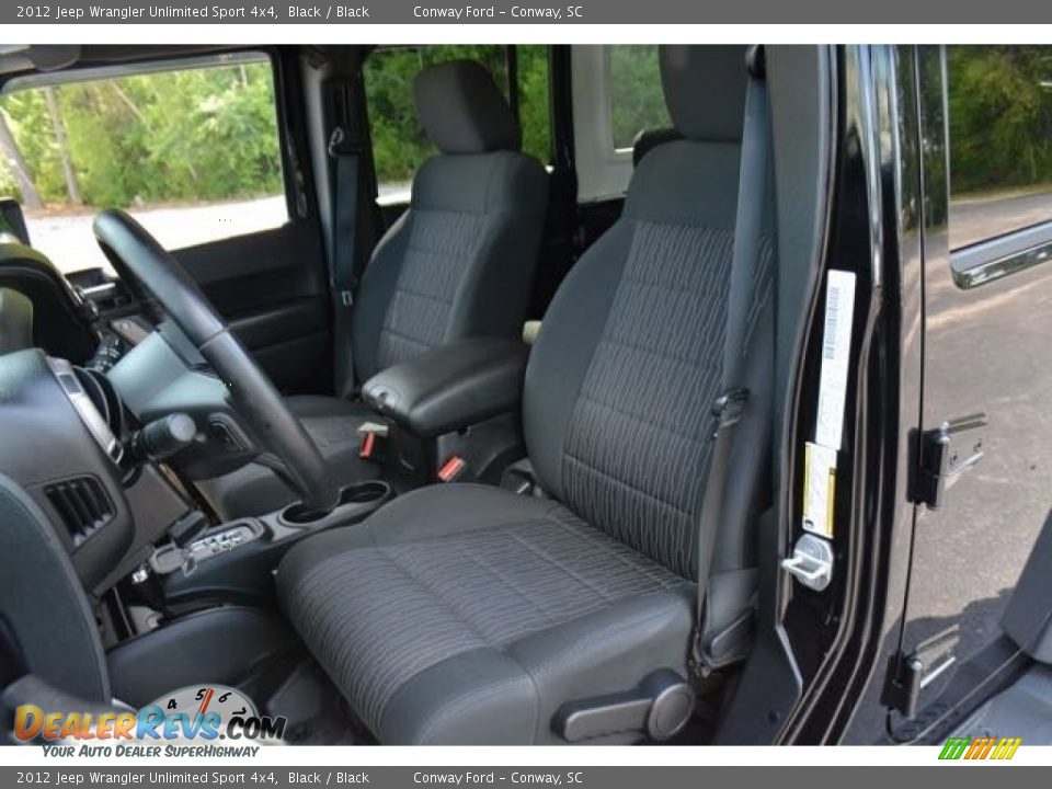 2012 Jeep Wrangler Unlimited Sport 4x4 Black / Black Photo #20