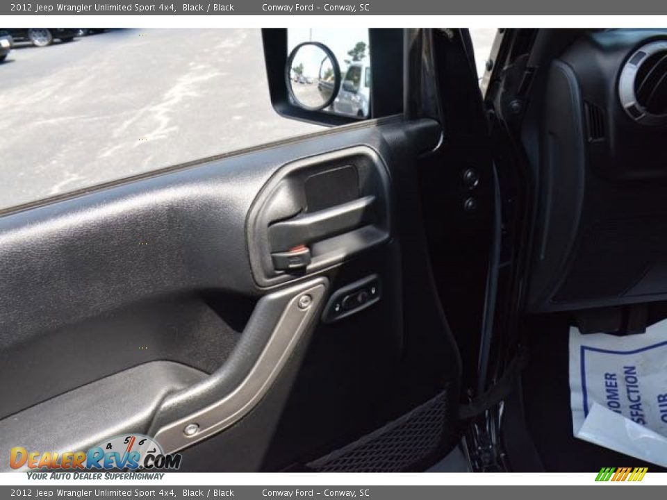 2012 Jeep Wrangler Unlimited Sport 4x4 Black / Black Photo #21
