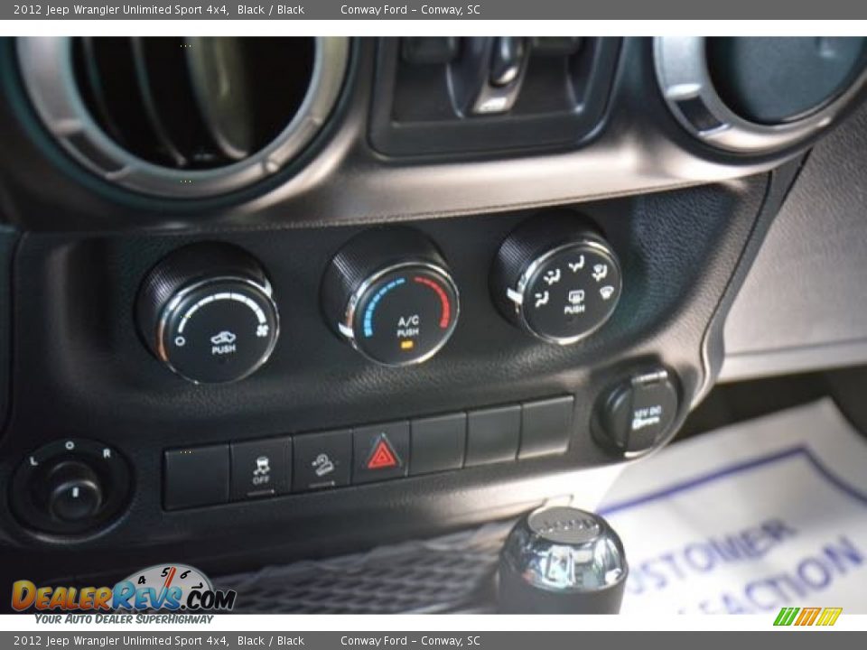 2012 Jeep Wrangler Unlimited Sport 4x4 Black / Black Photo #29