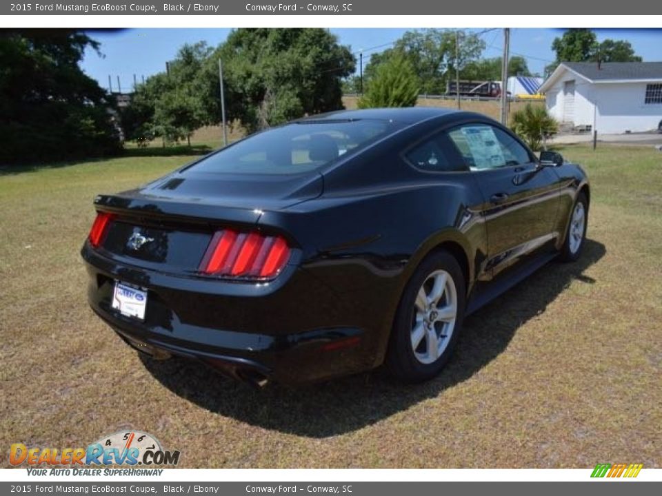 2015 Ford Mustang EcoBoost Coupe Black / Ebony Photo #5
