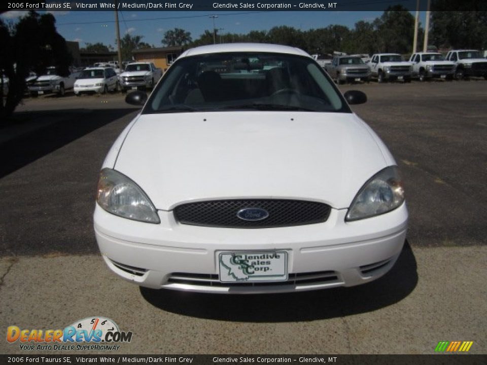 2006 Ford Taurus SE Vibrant White / Medium/Dark Flint Grey Photo #11