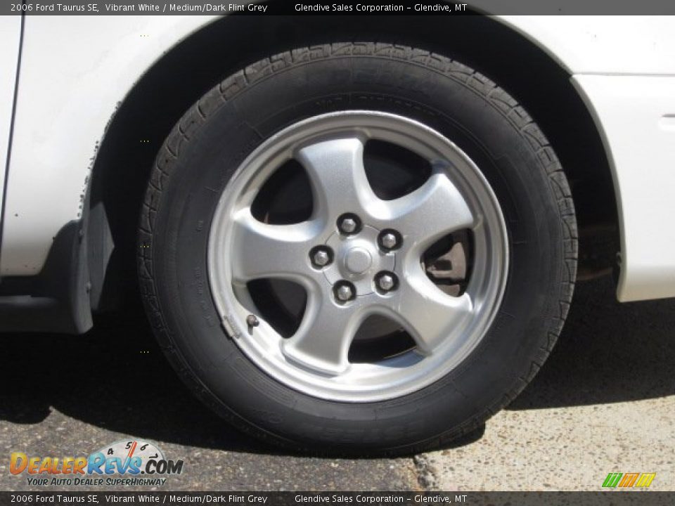 2006 Ford Taurus SE Vibrant White / Medium/Dark Flint Grey Photo #19