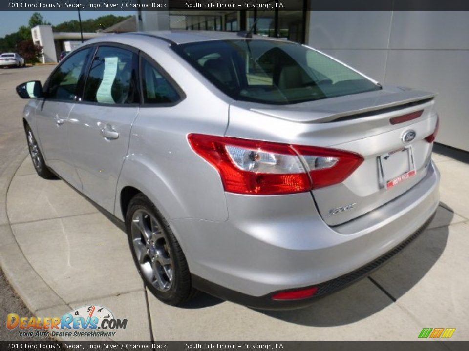 2013 Ford Focus SE Sedan Ingot Silver / Charcoal Black Photo #3