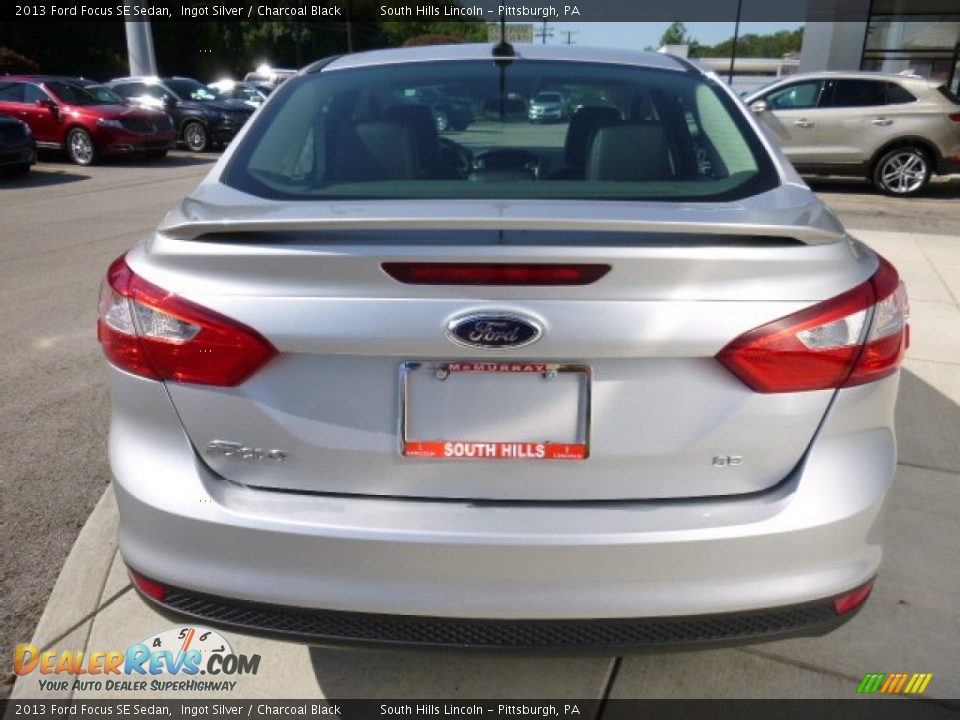 2013 Ford Focus SE Sedan Ingot Silver / Charcoal Black Photo #4