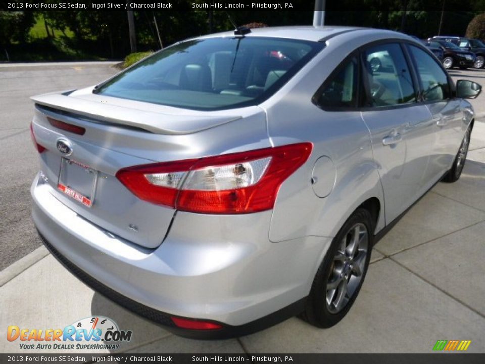2013 Ford Focus SE Sedan Ingot Silver / Charcoal Black Photo #5