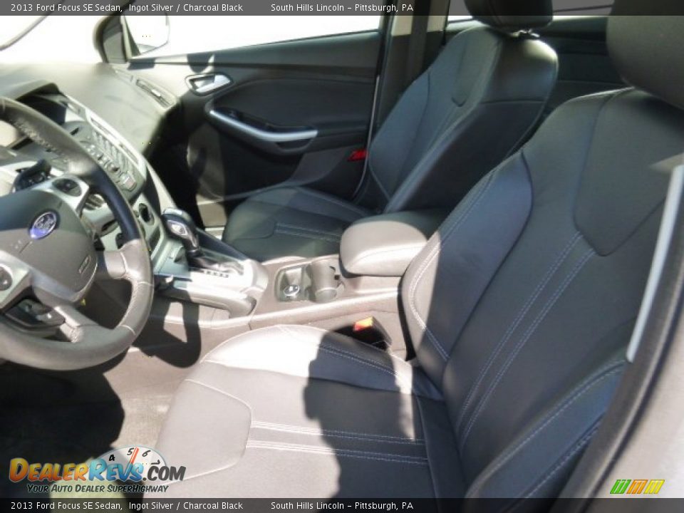 2013 Ford Focus SE Sedan Ingot Silver / Charcoal Black Photo #15