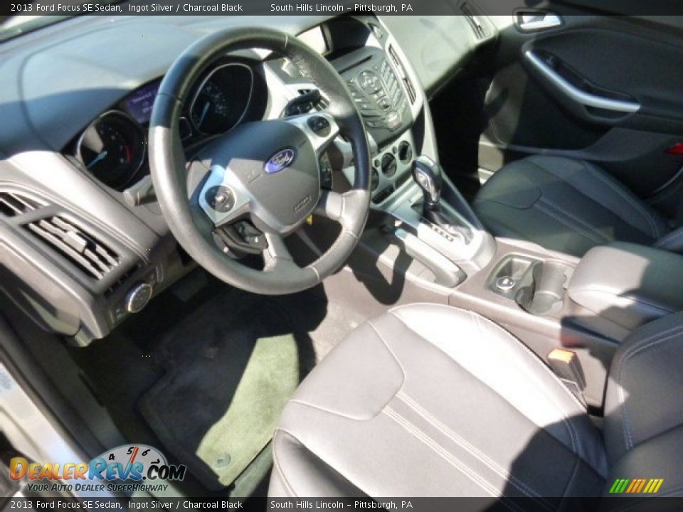 2013 Ford Focus SE Sedan Ingot Silver / Charcoal Black Photo #20