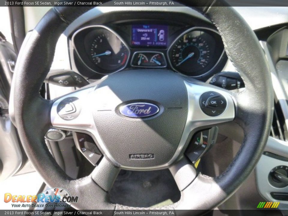 2013 Ford Focus SE Sedan Ingot Silver / Charcoal Black Photo #22