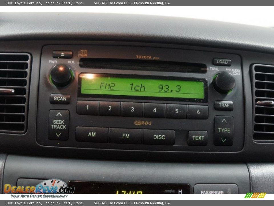 2006 Toyota Corolla S Indigo Ink Pearl / Stone Photo #28