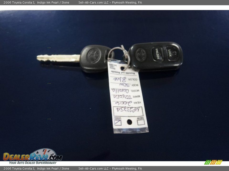 2006 Toyota Corolla S Indigo Ink Pearl / Stone Photo #30