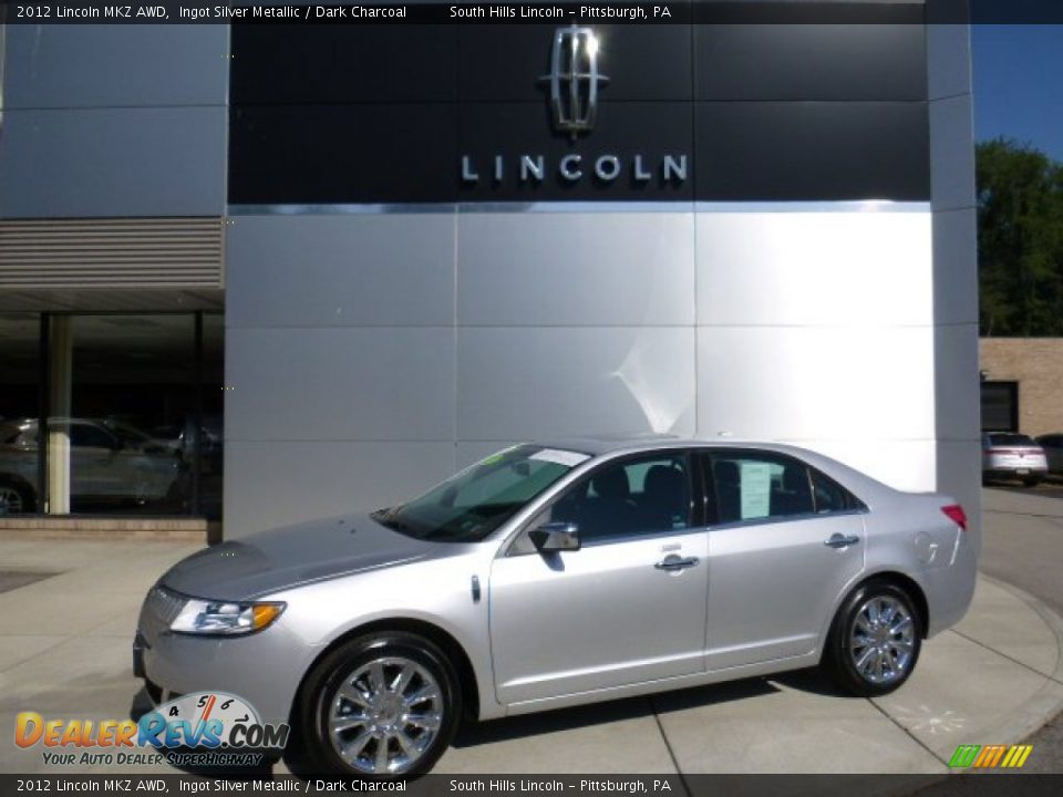 2012 Lincoln MKZ AWD Ingot Silver Metallic / Dark Charcoal Photo #1