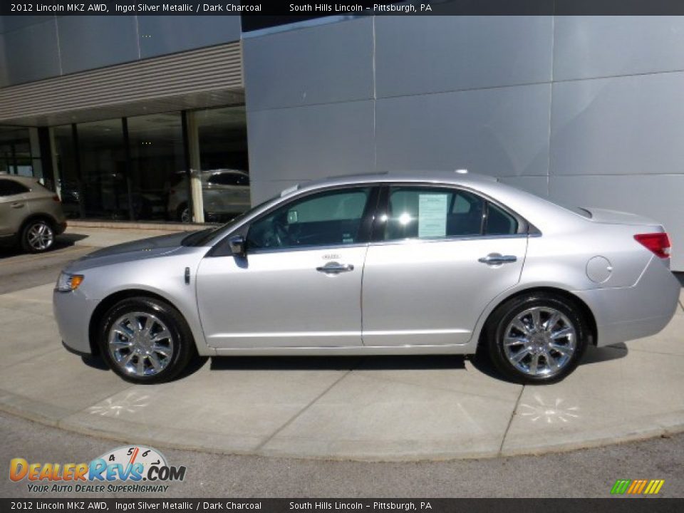 2012 Lincoln MKZ AWD Ingot Silver Metallic / Dark Charcoal Photo #2