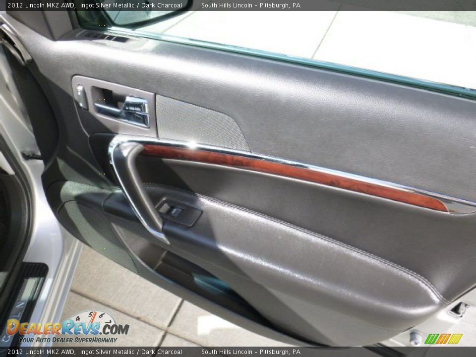2012 Lincoln MKZ AWD Ingot Silver Metallic / Dark Charcoal Photo #12