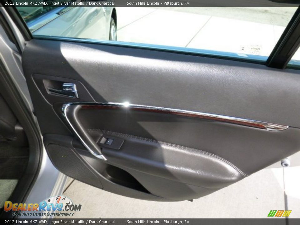 2012 Lincoln MKZ AWD Ingot Silver Metallic / Dark Charcoal Photo #15