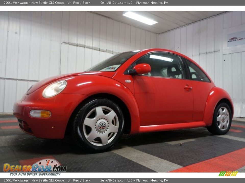 2001 Volkswagen New Beetle GLS Coupe Uni Red / Black Photo #2