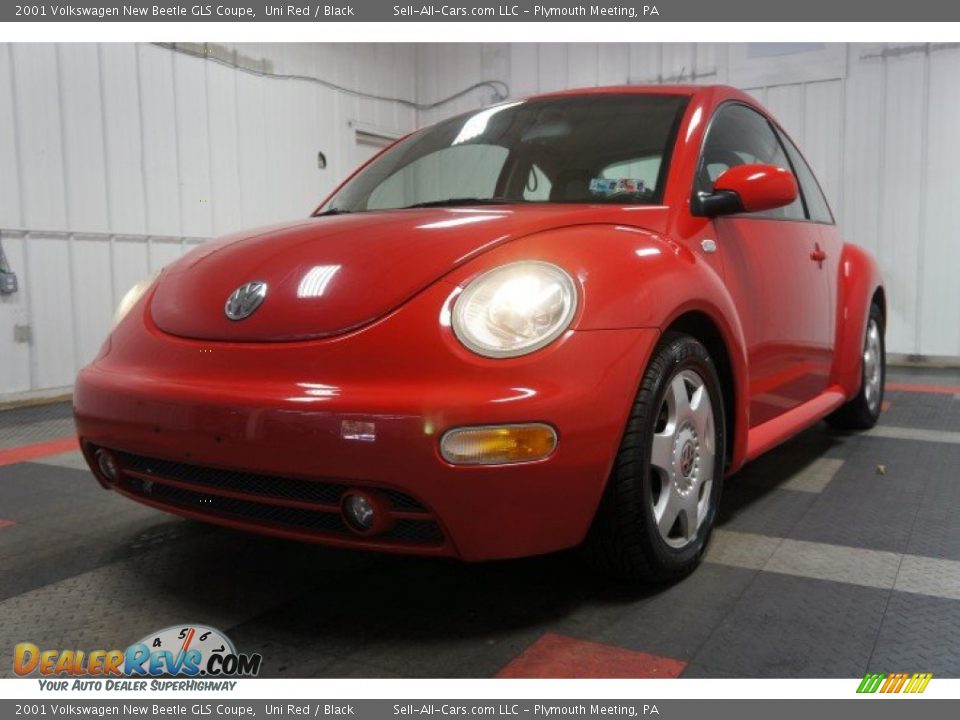 2001 Volkswagen New Beetle GLS Coupe Uni Red / Black Photo #3