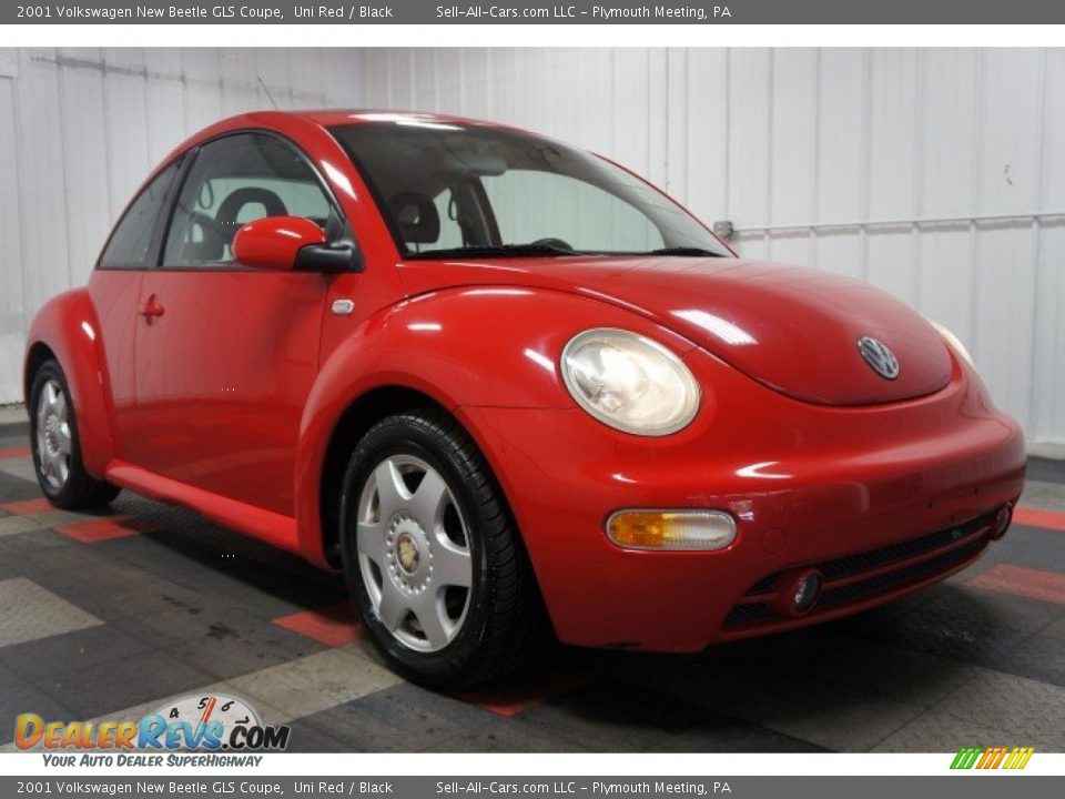 2001 Volkswagen New Beetle GLS Coupe Uni Red / Black Photo #5