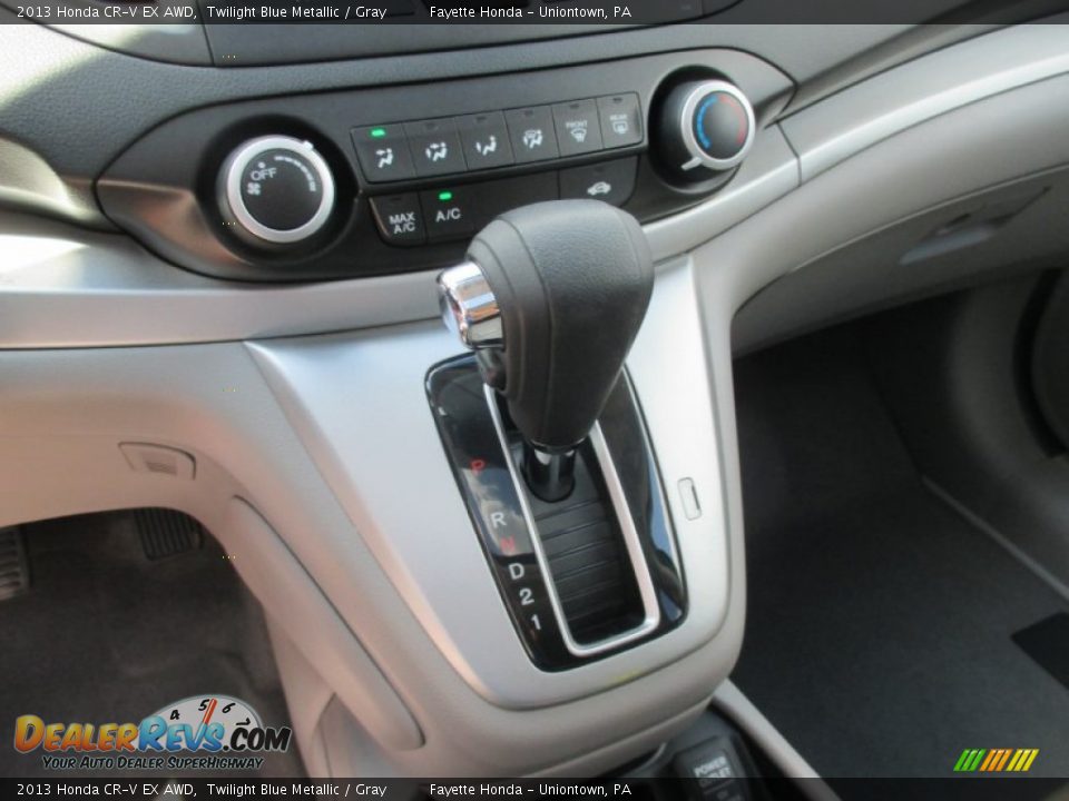 2013 Honda CR-V EX AWD Twilight Blue Metallic / Gray Photo #10