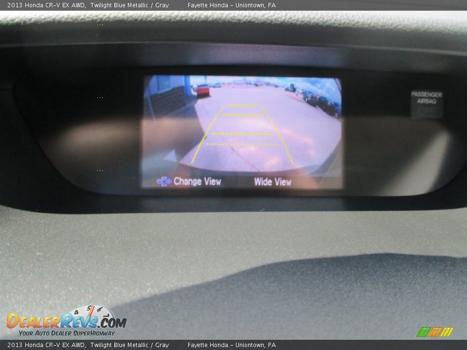 2013 Honda CR-V EX AWD Twilight Blue Metallic / Gray Photo #12