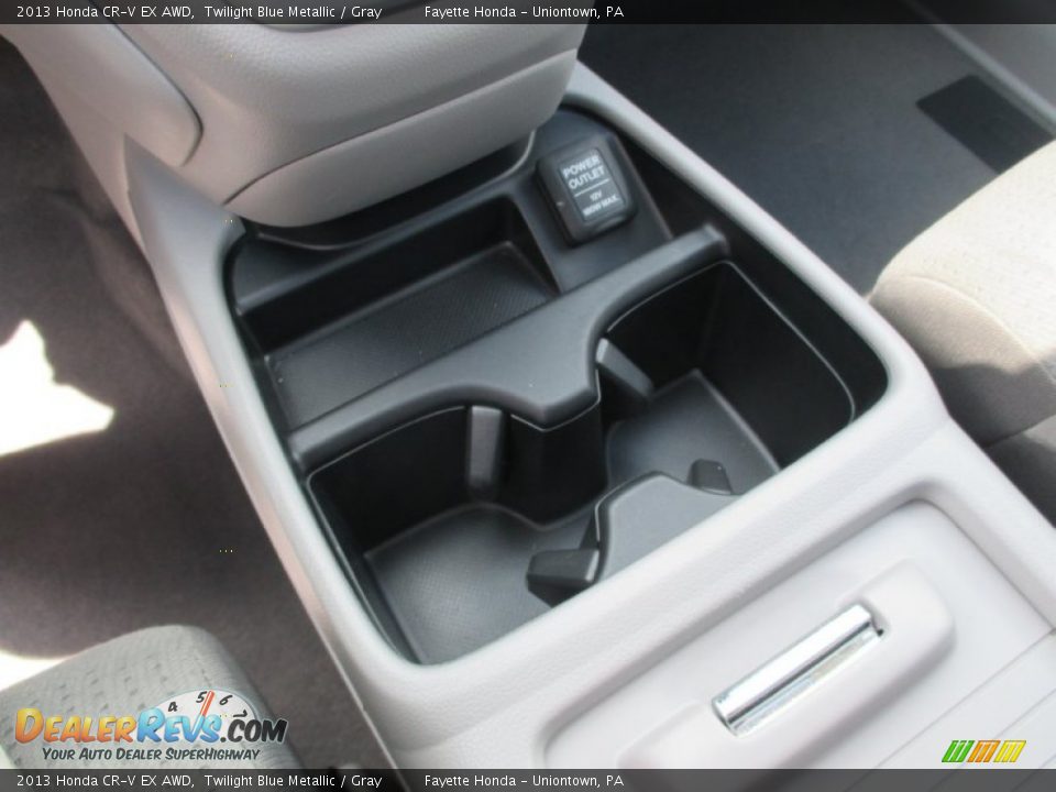 2013 Honda CR-V EX AWD Twilight Blue Metallic / Gray Photo #13