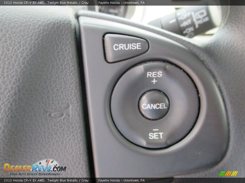 2013 Honda CR-V EX AWD Twilight Blue Metallic / Gray Photo #14