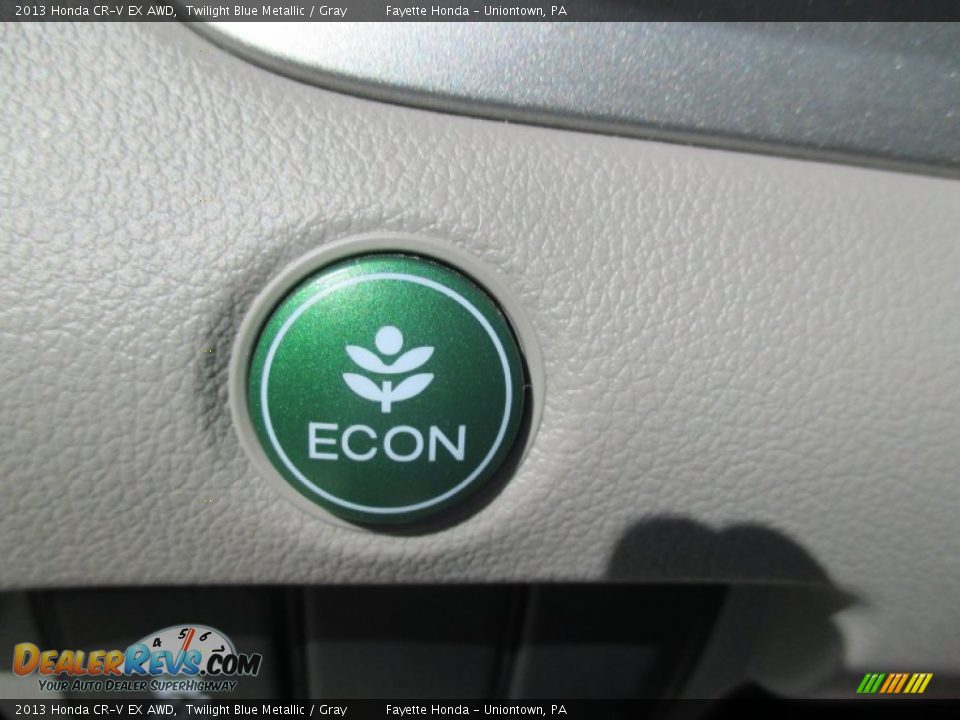 2013 Honda CR-V EX AWD Twilight Blue Metallic / Gray Photo #15
