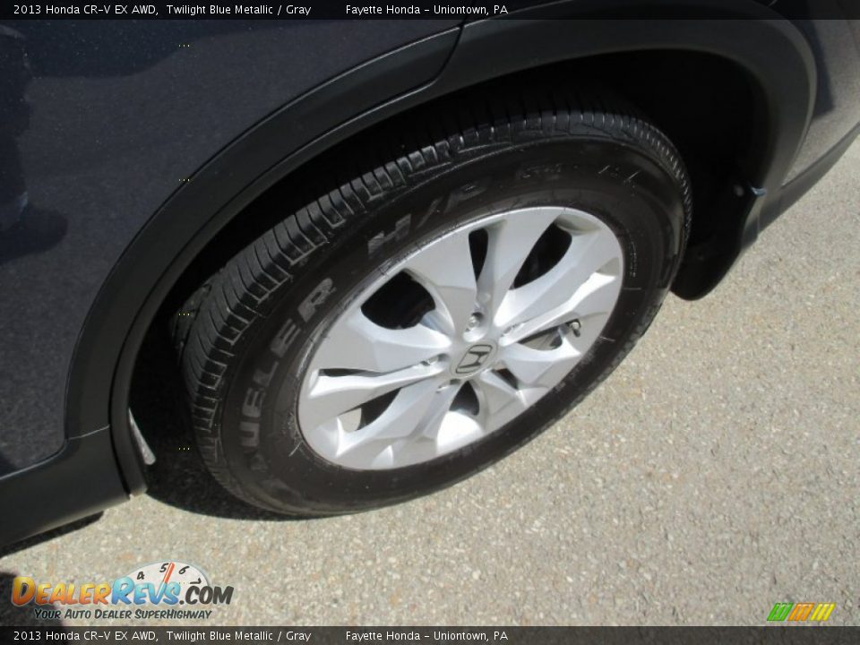 2013 Honda CR-V EX AWD Twilight Blue Metallic / Gray Photo #16