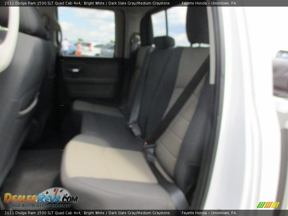 2011 Dodge Ram 1500 SLT Quad Cab 4x4 Bright White / Dark Slate Gray/Medium Graystone Photo #8