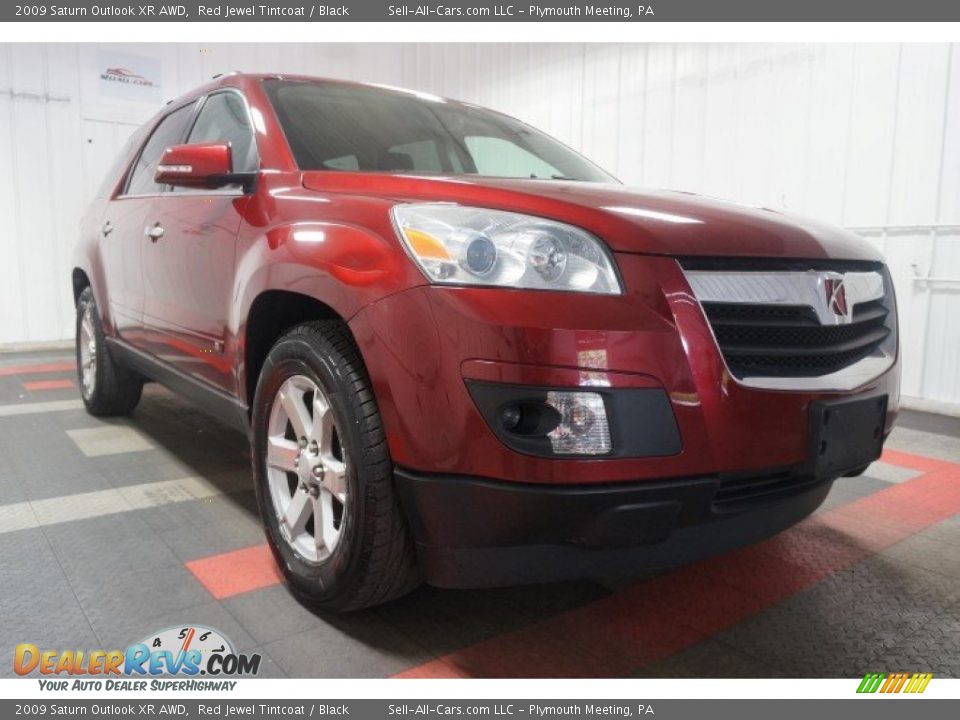 2009 Saturn Outlook XR AWD Red Jewel Tintcoat / Black Photo #5