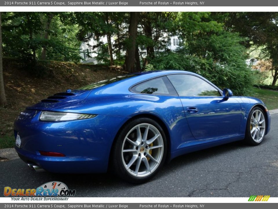 2014 Porsche 911 Carrera S Coupe Sapphire Blue Metallic / Luxor Beige Photo #6