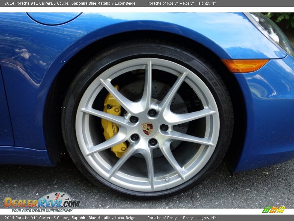 2014 Porsche 911 Carrera S Coupe Sapphire Blue Metallic / Luxor Beige Photo #11