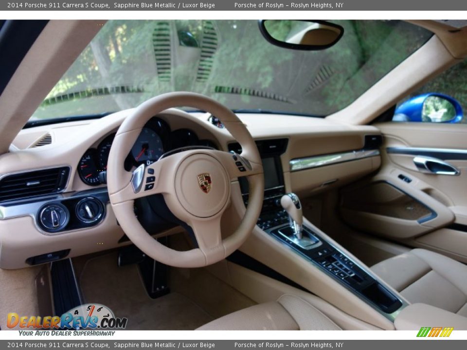 2014 Porsche 911 Carrera S Coupe Sapphire Blue Metallic / Luxor Beige Photo #22