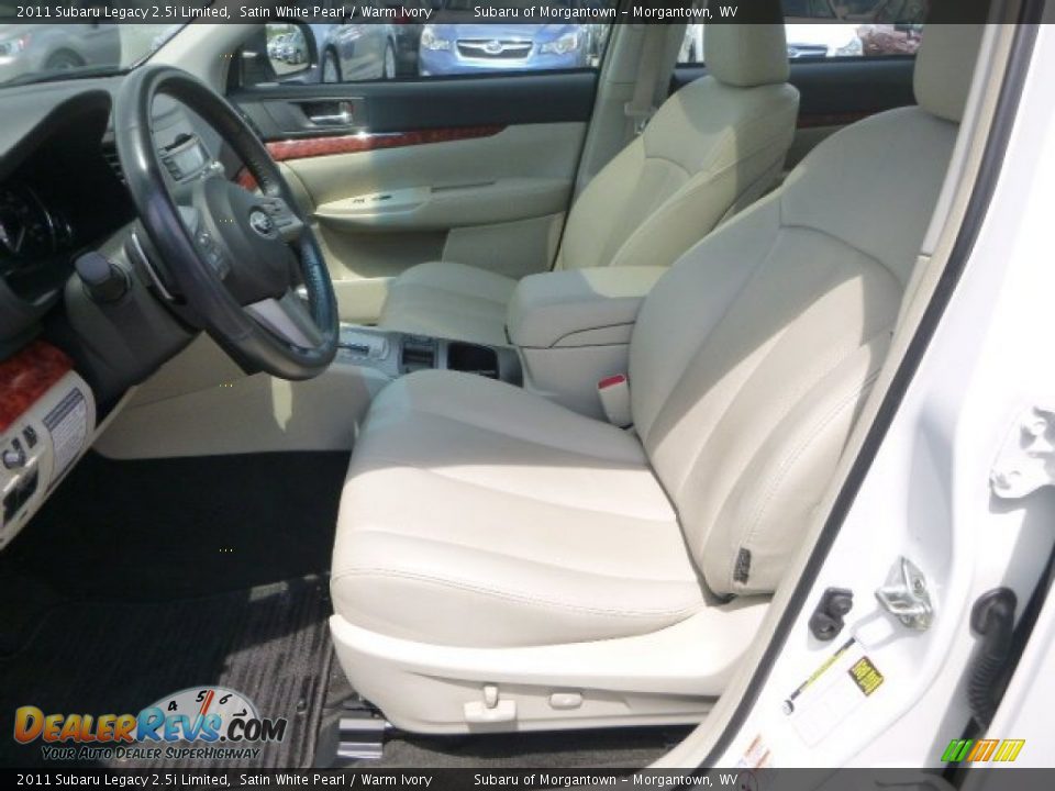 2011 Subaru Legacy 2.5i Limited Satin White Pearl / Warm Ivory Photo #14