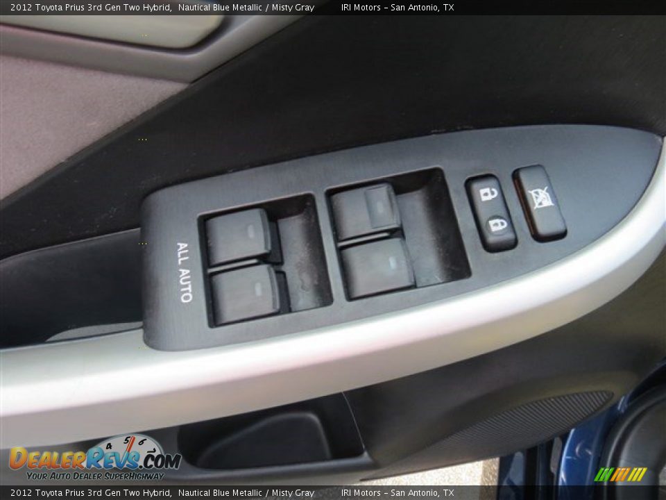2012 Toyota Prius 3rd Gen Two Hybrid Nautical Blue Metallic / Misty Gray Photo #11