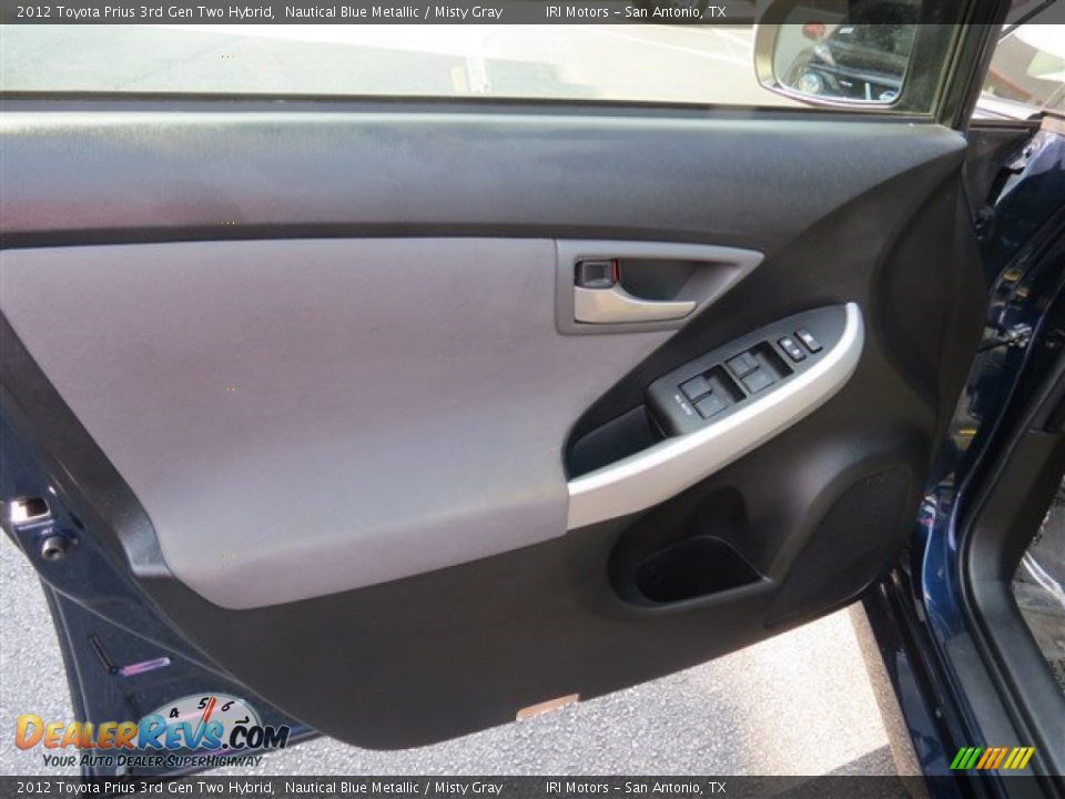 2012 Toyota Prius 3rd Gen Two Hybrid Nautical Blue Metallic / Misty Gray Photo #12