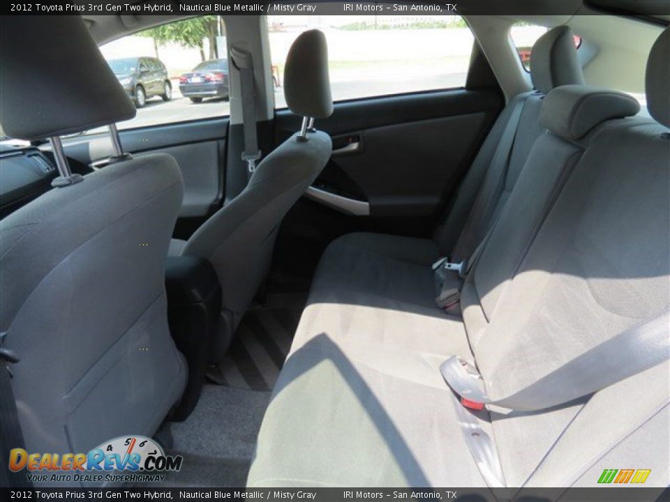 2012 Toyota Prius 3rd Gen Two Hybrid Nautical Blue Metallic / Misty Gray Photo #15