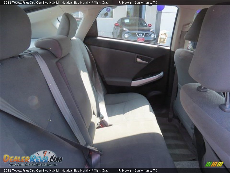 2012 Toyota Prius 3rd Gen Two Hybrid Nautical Blue Metallic / Misty Gray Photo #18