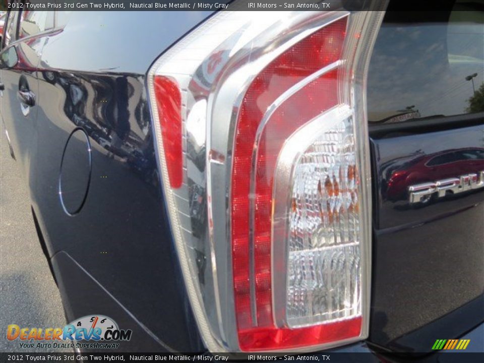 2012 Toyota Prius 3rd Gen Two Hybrid Nautical Blue Metallic / Misty Gray Photo #19