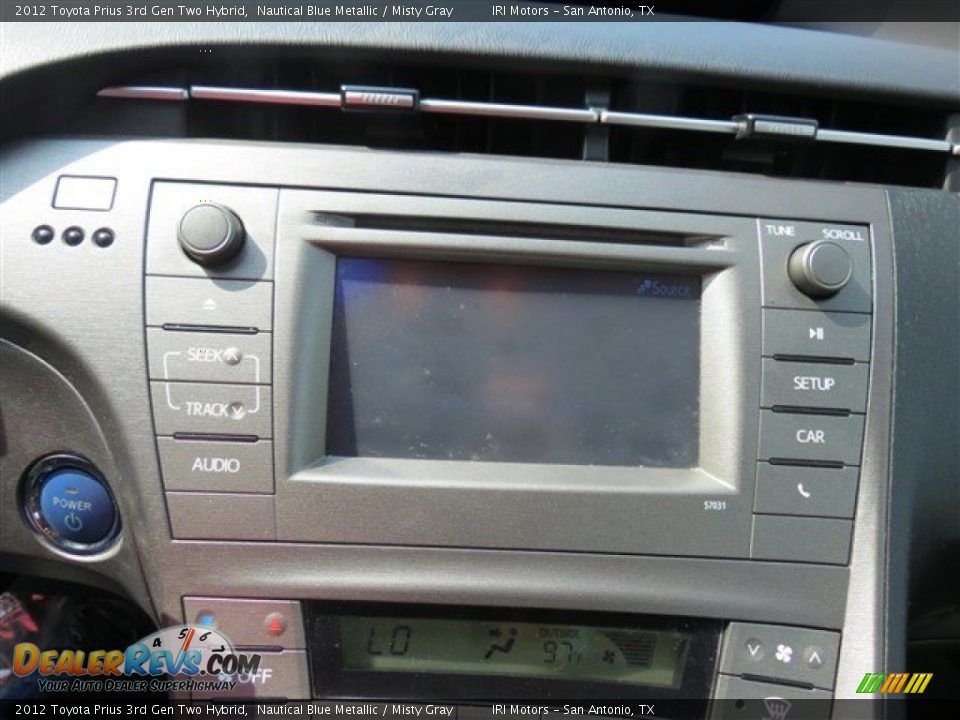 2012 Toyota Prius 3rd Gen Two Hybrid Nautical Blue Metallic / Misty Gray Photo #21