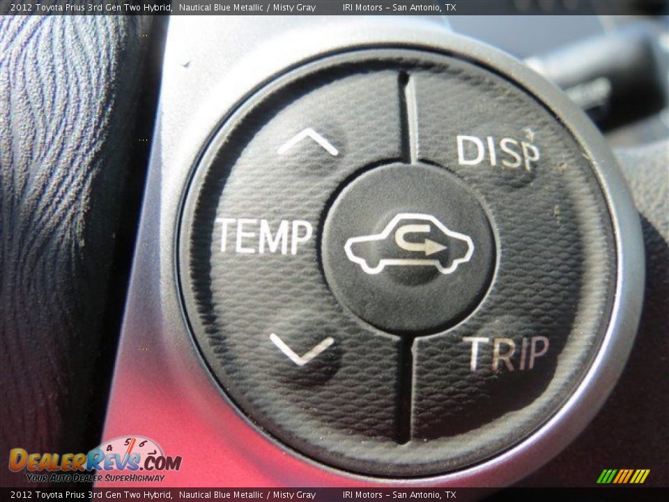 2012 Toyota Prius 3rd Gen Two Hybrid Nautical Blue Metallic / Misty Gray Photo #23