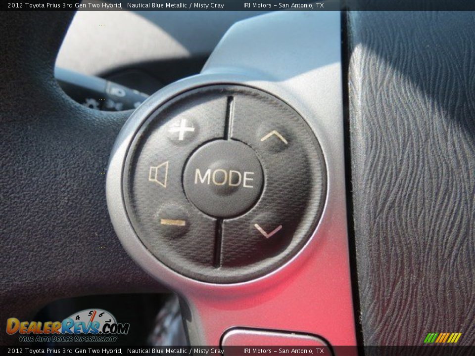 2012 Toyota Prius 3rd Gen Two Hybrid Nautical Blue Metallic / Misty Gray Photo #24