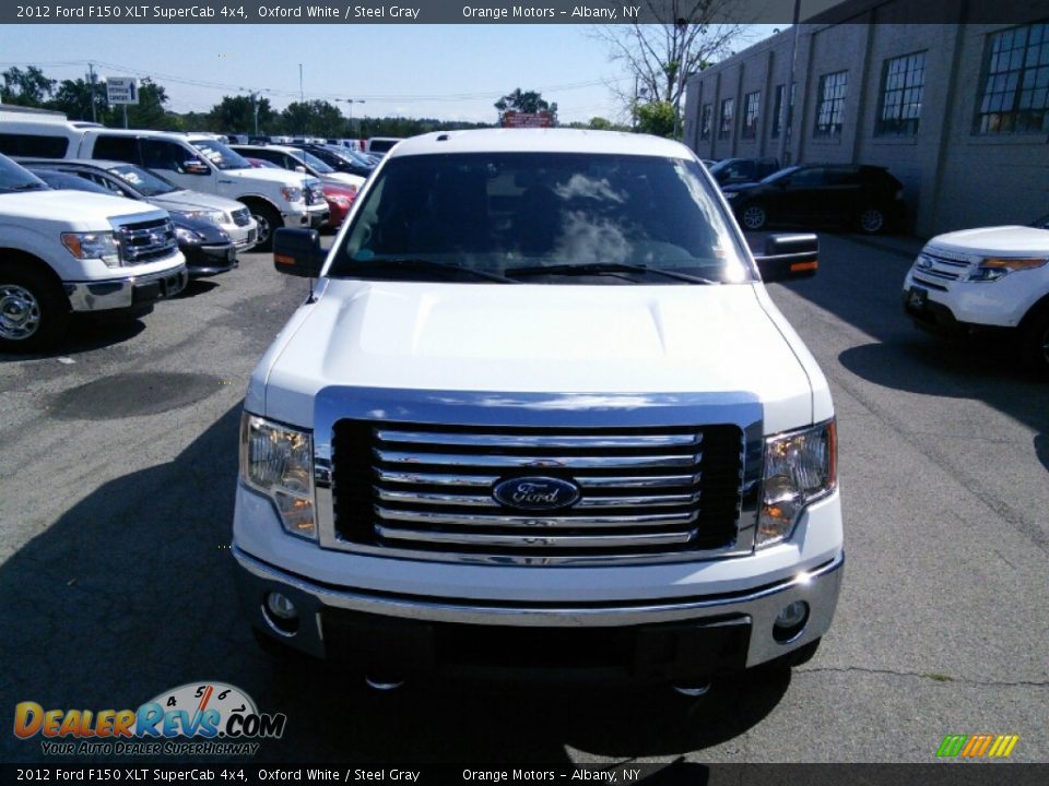 2012 Ford F150 XLT SuperCab 4x4 Oxford White / Steel Gray Photo #2