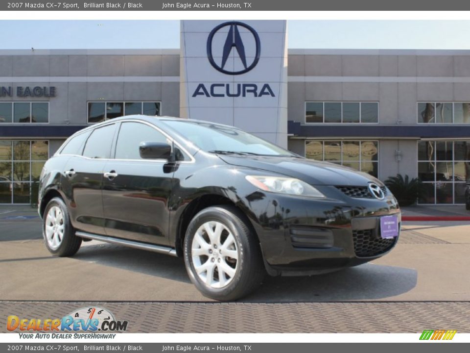 2007 Mazda CX-7 Sport Brilliant Black / Black Photo #1
