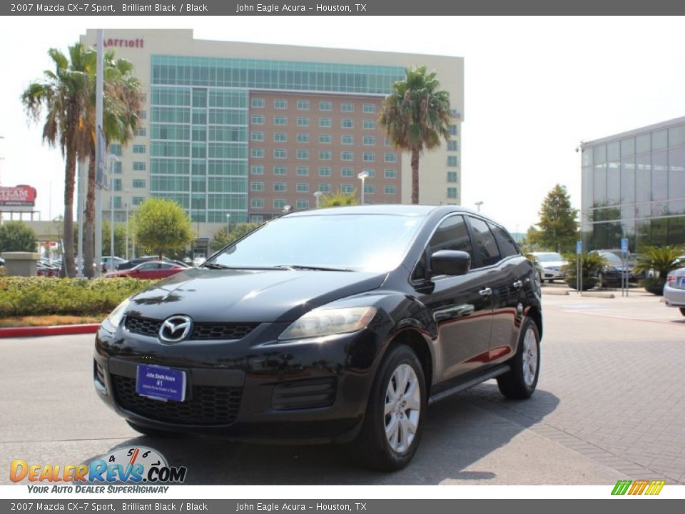 2007 Mazda CX-7 Sport Brilliant Black / Black Photo #2