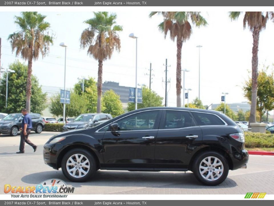 2007 Mazda CX-7 Sport Brilliant Black / Black Photo #3
